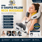 Electric U Shaped Pillow Neck Massager USB Charging Portable Neck Shoulder Cervical Relaxing Massager Protector Outdoor Home Car