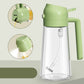 2-in-1 Oil Spray Bottle | Adjustable Mist & Dispenser | 470ml Leak-Proof Glass Container | For Cooking, BBQ, Baking & Air Fryer 380ml (Random Color)
